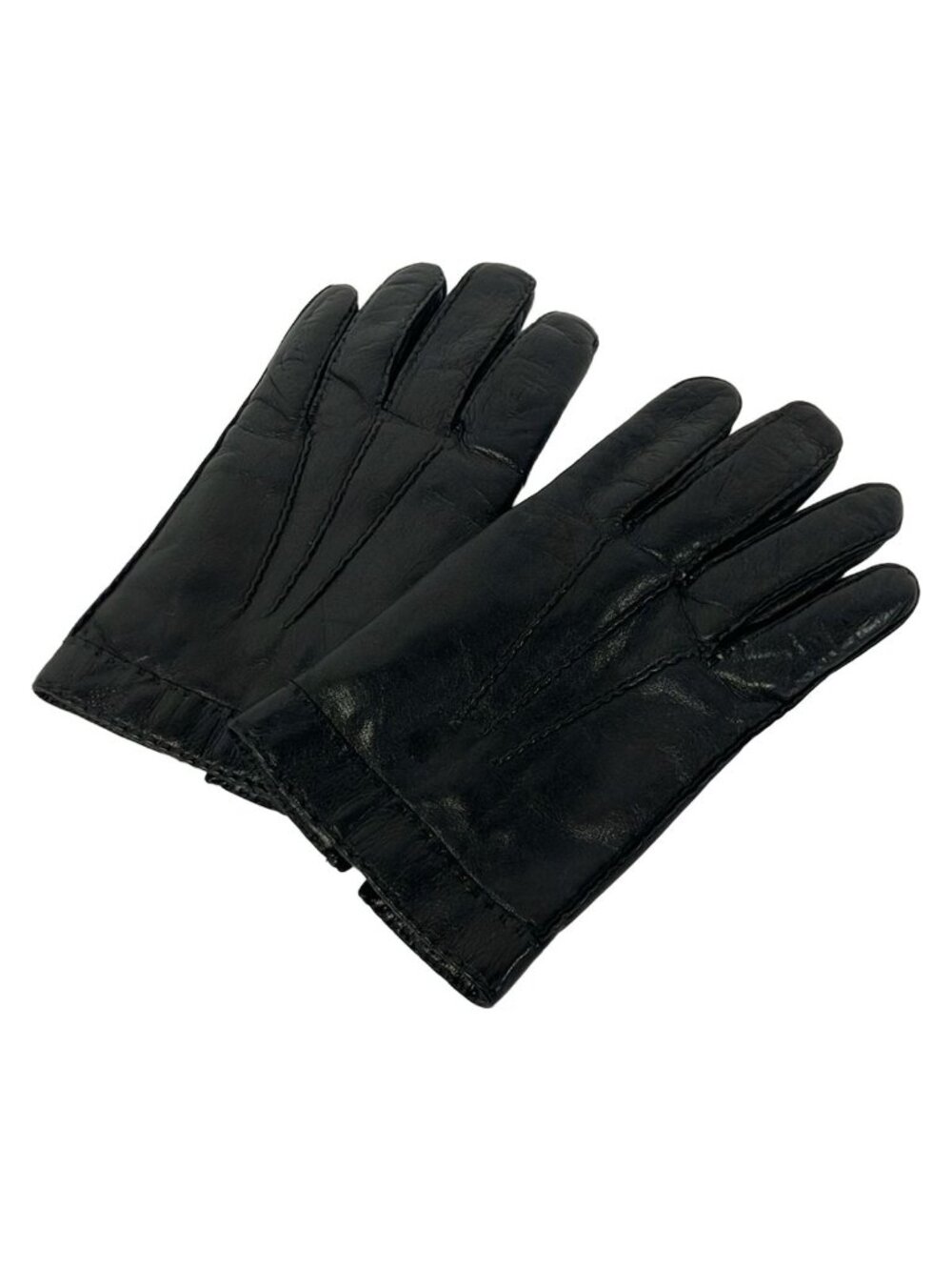 Loewe Gloves Black Leather